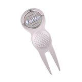 Maxbell Golf Divot Repair Tool with Detachable Magnetic Golf Ball Marker Silver - Aladdin Shoppers