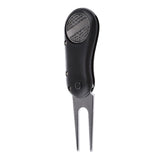 Maxbell Foldable Alloy Golf Divot Repair Tool with Golf Hat Clip Ball Marker Black - Aladdin Shoppers