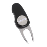 Maxbell Switchable Folding Golf Divot Repair Tool with Magnetic Ball Marker Black - Aladdin Shoppers