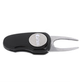 Maxbell Switchable Folding Golf Divot Repair Tool with Magnetic Ball Marker Black - Aladdin Shoppers