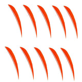 Maxbell 10 Pieces 5'' Drop Left Wing Feather Arrow Fletching Archery Hunting orange - Aladdin Shoppers