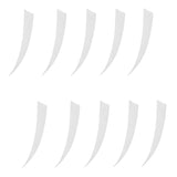 Maxbell 10 Pieces Shield Cut Archery Hunting Arrow Feather Fletching DIY White - Aladdin Shoppers