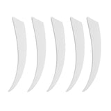 Maxbell 10 Pieces Shield Cut Archery Hunting Arrow Feather Fletching DIY White - Aladdin Shoppers