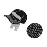 Maxbell Fashion Cap Stainless Steel Golf Hat Clip Magnetic with Ball Marker Black - Aladdin Shoppers