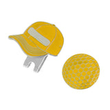 Maxbell Fashion Cap Stainless Steel Golf Hat Clip Magnetic with Ball Marker Yellow - Aladdin Shoppers