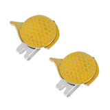 Maxbell Fashion Cap Stainless Steel Golf Hat Clip Magnetic with Ball Marker Yellow - Aladdin Shoppers