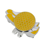 Maxbell Funny Shoe Stainless Steel Golf Hat Clip with Magnetic Ball Marker Yellow - Aladdin Shoppers