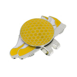 Maxbell Funny Shoe Stainless Steel Golf Hat Clip with Magnetic Ball Marker Yellow - Aladdin Shoppers