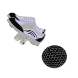 Maxbell Funny Shoe Stainless Steel Golf Hat Clip with Magnetic Ball Marker Black - Aladdin Shoppers