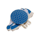 Maxbell Maxbell Funny Shoe Stainless Steel Golf Hat Clip with Magnetic Ball Marker Blue