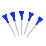 Maxbell 5 Pieces 80mm Plastic Golf Tees with Rubber Cushion Top Golfer Tool Blue - Aladdin Shoppers