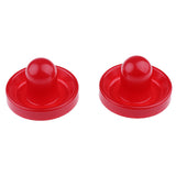 Maxbell Maxbell Sets of Two Air Hockey Pushers Strikers Goalies Plus Four Pucks  M Red