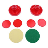 Maxbell Maxbell Sets of Two Air Hockey Pushers Strikers Goalies Plus Four Pucks  M Red