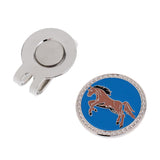 Maxbell Golf Hat Clip Magnetic with Golf Ball Marker Chinese Zodiac Horse