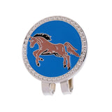 Maxbell Golf Hat Clip Magnetic with Golf Ball Marker Chinese Zodiac Horse