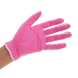 Maxbell 1 Pair Women Golf Gloves Super Fiber Cloth Non-slip Breathable Pink S - Aladdin Shoppers