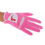 Maxbell 1 Pair Women Golf Gloves Super Fiber Cloth Non-slip Breathable Pink S - Aladdin Shoppers