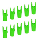 Maxbell Maxbell 10 Pieces Plastic Arrow Nocks for Archery Hunting Shooting Outdoor Sports Green