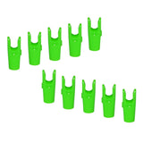 Maxbell Maxbell 10 Pieces Plastic Arrow Nocks for Archery Hunting Shooting Outdoor Sports Green