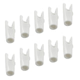 Maxbell Maxbell 10 Pieces Plastic Arrow Nocks for Archery Hunting Shooting Outdoor Sports White