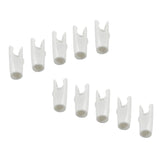 Maxbell Maxbell 10 Pieces Plastic Arrow Nocks for Archery Hunting Shooting Outdoor Sports White