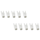 Maxbell Maxbell 10 Pieces Plastic Arrow Nocks for Archery Hunting Shooting Outdoor Sports White