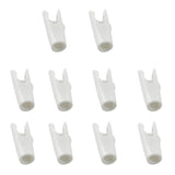 Maxbell Maxbell 10 Pieces Plastic Arrow Nocks for Archery Hunting Shooting Outdoor Sports White