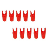 Maxbell 10 Pieces Plastic Arrow Nocks for Archery Hunting Shooting Outdoor Sports Red - Aladdin Shoppers