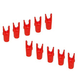 Maxbell 10 Pieces Plastic Arrow Nocks for Archery Hunting Shooting Outdoor Sports Red - Aladdin Shoppers