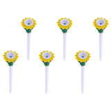 Maxbell 6 Pieces Durable Plastic & Rubber Golf Tees 80mm Cute Fruit Tees Sunflower - Aladdin Shoppers