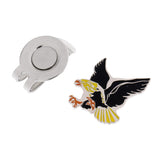 Maxbell Cool Eagle Alloy Golf Ball Marker Magnetic with Hat Clip Golfer Gift Black Yellow - Aladdin Shoppers