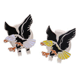 Maxbell Cool Eagle Alloy Golf Ball Marker Magnetic with Hat Clip Golfer Gift Black Yellow - Aladdin Shoppers