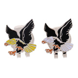 Maxbell Cool Eagle Alloy Golf Ball Marker Magnetic with Hat Clip Golfer Gift Black Yellow - Aladdin Shoppers