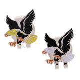 Maxbell Cool Eagle Alloy Golf Ball Marker Magnetic with Hat Clip Golfer Gift Black Yellow - Aladdin Shoppers