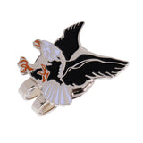 Maxbell Cool Eagle Alloy Golf Ball Marker Magnetic with Hat Clip Golfer Gift Black White - Aladdin Shoppers