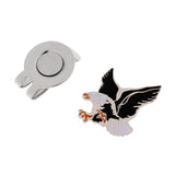 Maxbell Cool Eagle Alloy Golf Ball Marker Magnetic with Hat Clip Golfer Gift Black White - Aladdin Shoppers