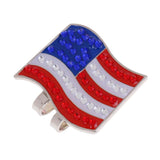 Maxbell Portable Mini Alloy Golf Ball Marker with Magnetic Golf Hat Clip USA Flag - Aladdin Shoppers