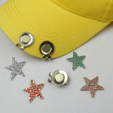 Maxbell Golf Bling Pentagram Golf Ball Marker with Magnetic Golf Hat Clip Golf Gift - Aladdin Shoppers