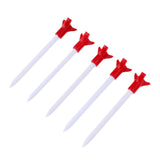 Maxbell 5 Pieces Eco-Friendly & Durable Plastic Golf Tees 83mm/3.3inch Red - Aladdin Shoppers