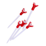 Maxbell 5 Pieces Eco-Friendly & Durable Plastic Golf Tees 83mm/3.3inch Red - Aladdin Shoppers