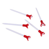 Maxbell 5 Pieces Eco-Friendly & Durable Plastic Golf Tees 83mm/3.3inch Red - Aladdin Shoppers