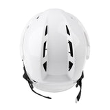 Maxbell 2xAdjustable Ice Hockey Helmet & Face Mask Combo for Men & Women White M