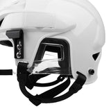 Maxbell 2xAdjustable Ice Hockey Helmet & Face Mask Combo for Men & Women White M