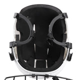 Maxbell 2xAdjustable Ice Hockey Helmet & Face Mask Combo for Men & Women White M