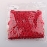 Maxbell Soft Cotton Hand Crochet Breathable Fly Veil with Ears for Horse Red - Aladdin Shoppers