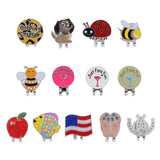 Maxbell Portable Mini Alloy Golf Ball Marker with Magnetic Golf Hat Clip Leopard - Aladdin Shoppers