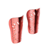 Maxbell Electroplated Shin Guard Pads Shinguard Soccer Protective Gear Red - Aladdin Shoppers