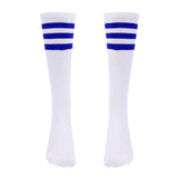 Maxbell Golf Stripe Thigh High Tube Sock Knee High Protection Socks S White+StripedC - Aladdin Shoppers