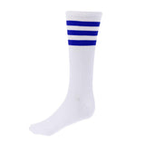 Maxbell Golf Stripe Thigh High Tube Sock Knee High Protection Socks S White+StripedC - Aladdin Shoppers