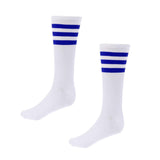 Maxbell Golf Stripe Thigh High Tube Sock Knee High Protection Socks S White+StripedC - Aladdin Shoppers